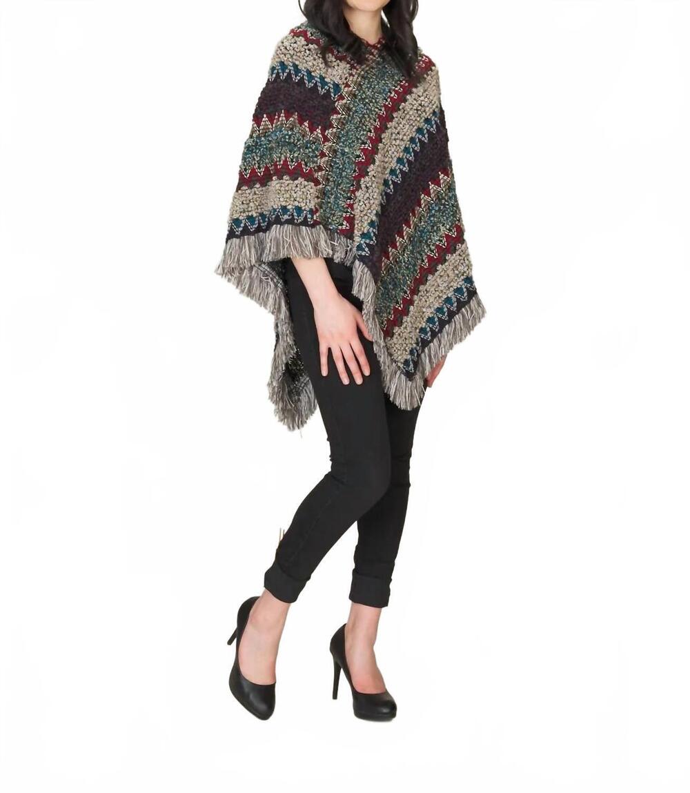 NEW PAPILLON boucle poncho